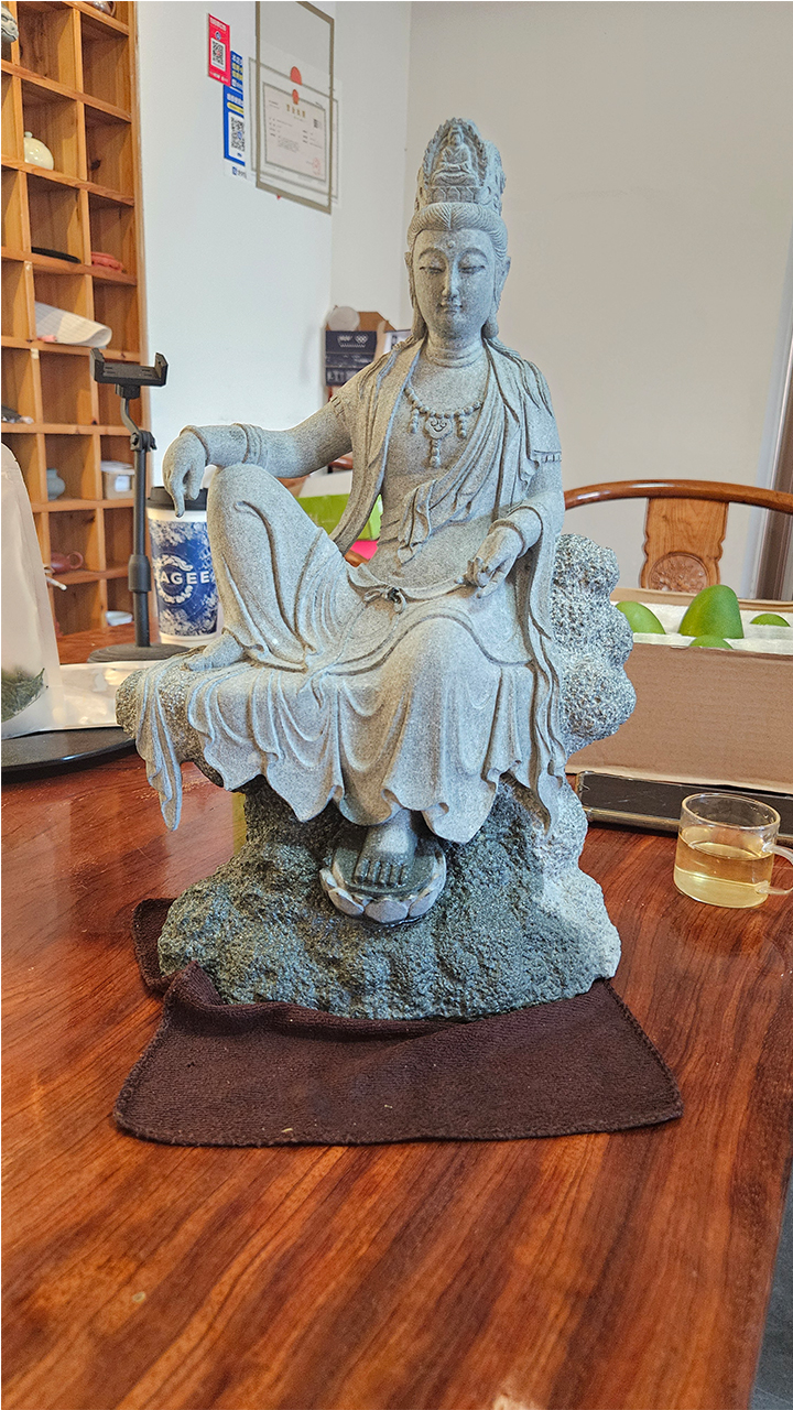 铜川文殊菩萨石雕像造型逼真典范