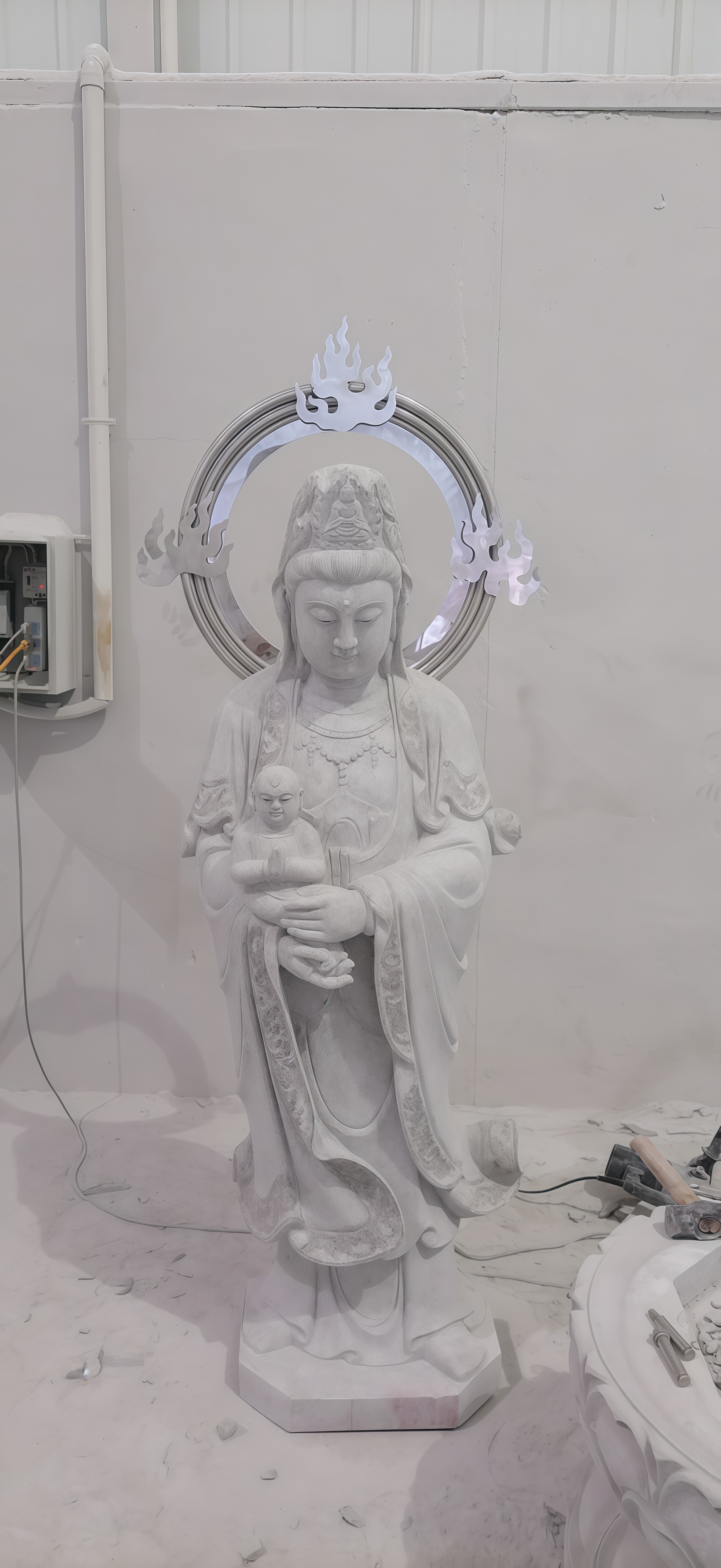 广安花岗岩观音像精湛工艺佳品