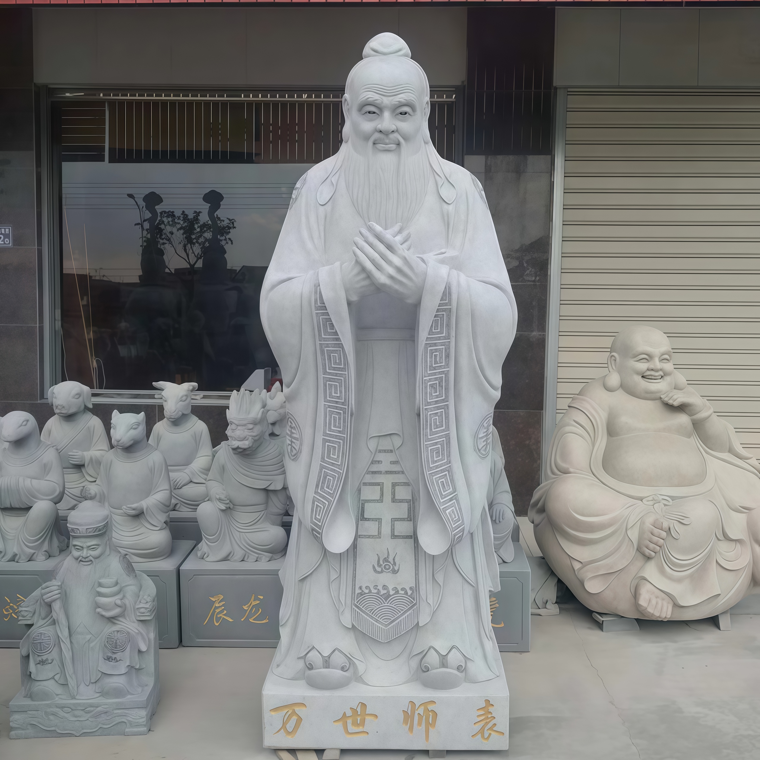海北州文庙孔子像工艺细腻臻品