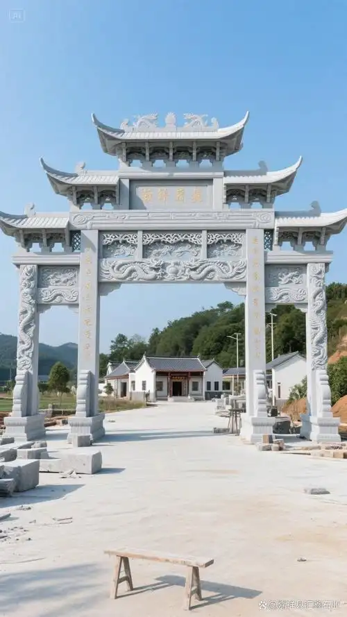 上海汉白玉石牌坊经久耐用之选