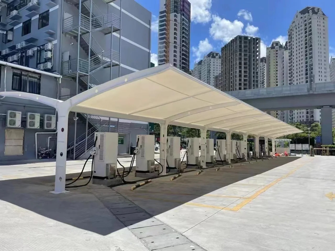 白山浑江区张拉膜景观定制厂家