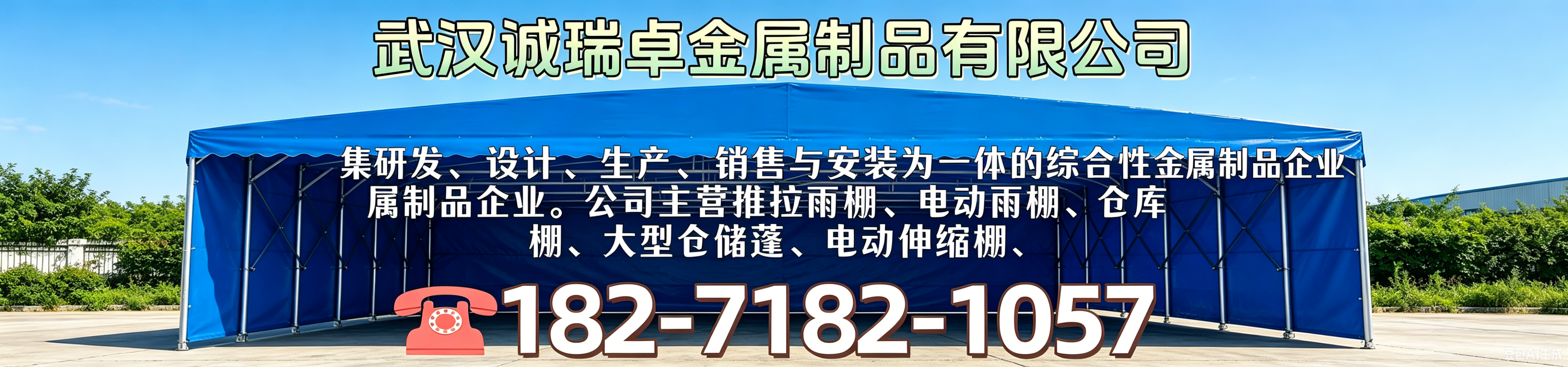 琼海公司核心业务涵盖各类推拉遮阳蓬,琼海伸缩雨棚,琼海仓储彩钢棚,琼海停车棚,琼海玻璃雨蓬的定制生产与搭建,琼海同时专业承接不锈钢,琼海铁艺全品类金属制品加工工程。金属制品板块包含不锈钢扶手,琼海栏杆,琼海护栏网,琼海不锈钢门窗,琼海铁艺大门,琼海庭院门,琼海电动铁艺门,琼海铁艺屏风,琼海楼梯构件,琼海旗杆,琼海金属指示牌,琼海仓储货架,琼海置物推车等产品；配套经营钢结构小型厂房,琼海网架加工